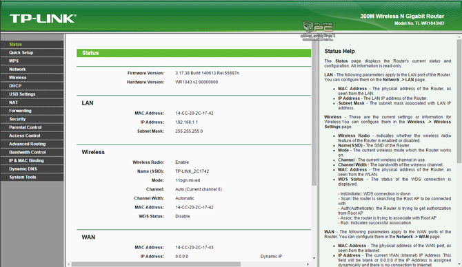 TP-Link WR1043ND - Software