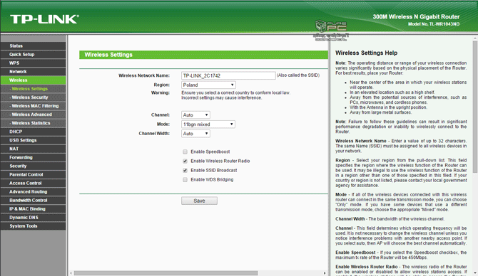 TP-Link WR1043ND - Software