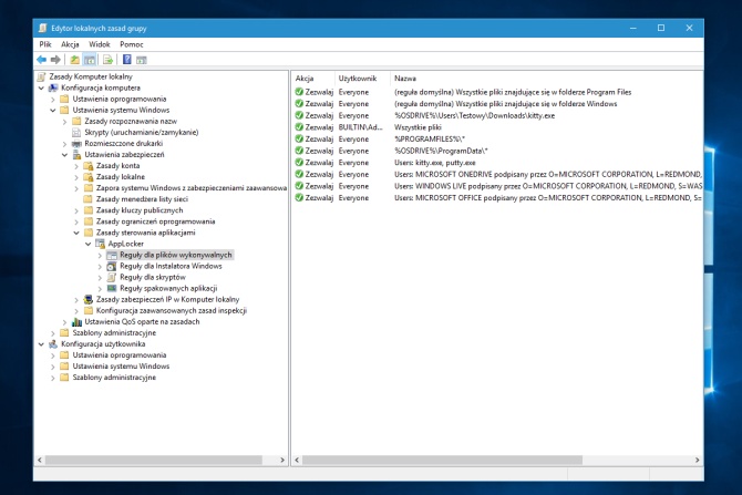 Ochrona Windows - AppLocker w praktyce #3