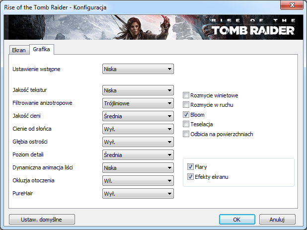 test wydajności rise of the tomb raider pc