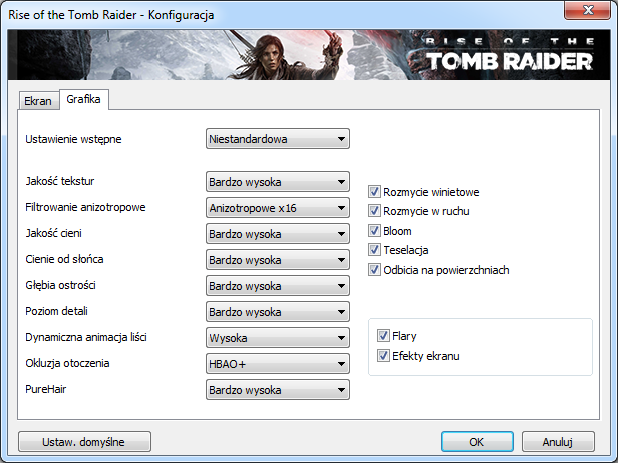 test wydajności rise of the tomb raider pc