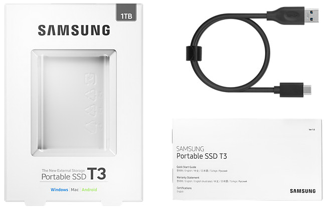 samsung ssd portable t3 test