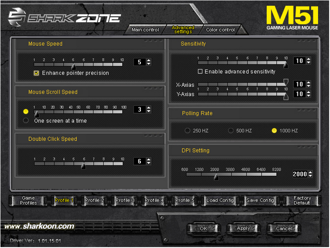 test sharkoon shark zone m51+