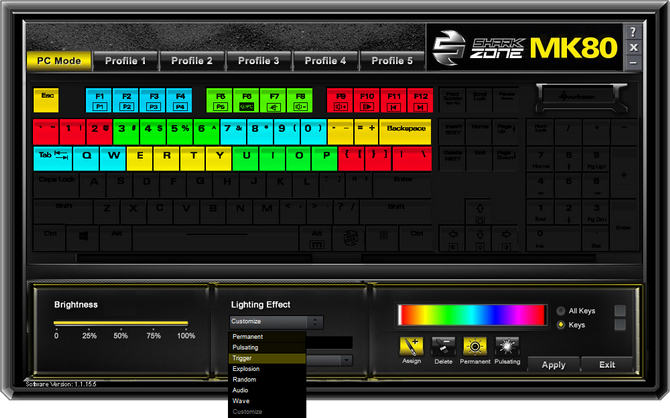 sharkoon mk80 rgb oprogramowanie