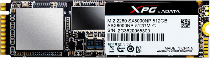 test dysku ssd adata xpg sx8000