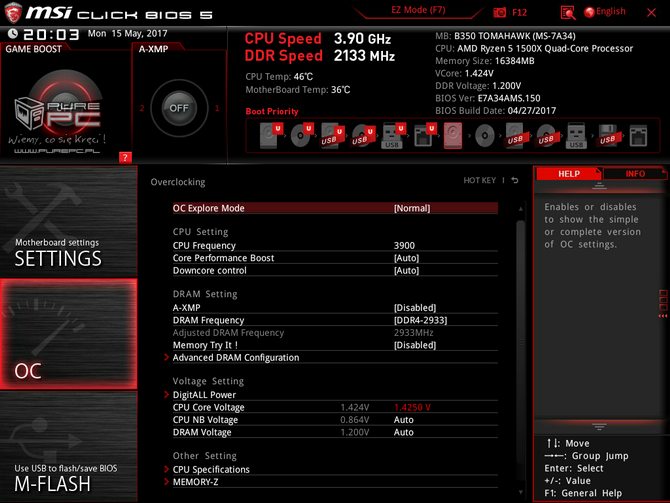 test procesora mad ryzen 5 1500x vs intel core i5-7500