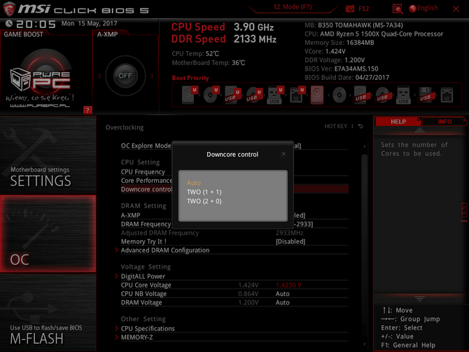 test procesora mad ryzen 5 1500x vs intel core i5-7500