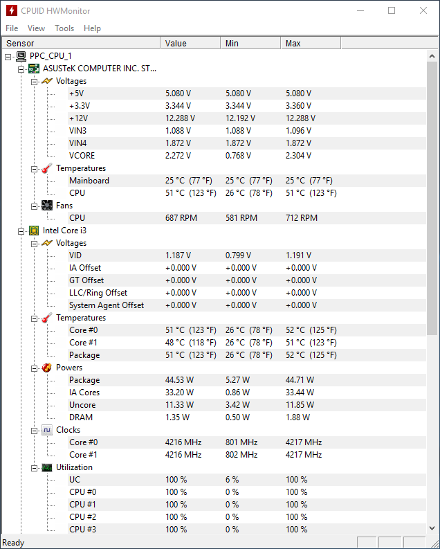 test procesora intel core i3-7350k podkręcanie