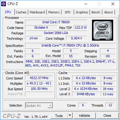 test procesora intel core i7-7800x vs Core i7-6800k [5]