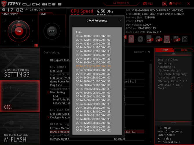 msi x299 gaming pro carbon ac - core i9-7900x