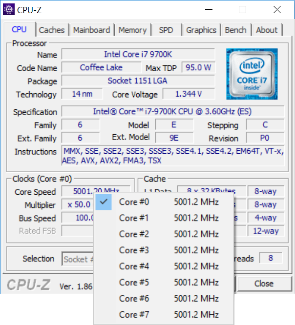 Test procesora Intel Core i7-9700K - Osiem rdzeni z lutowaną czapką [nc5]