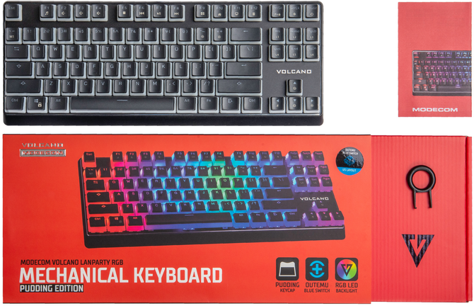 Nowe klawiatury mechaniczne Modecom Volcano Lanparty RGB Pudding Edition. Rusza przedsprzedaż z gratisami za 100 zlotych [nc1]