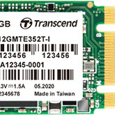 Transcend MTE352T - Niewielkie przemysłowe SSD NVMe