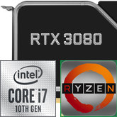 Czy procesor ogranicza GeForce RTX 3080 w miejscach graficznych?