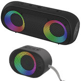 Audictus Aurora i Aurora mini - przystępne cenowo mobilne głośniki z Bluetooth 5.0, slotem na microSD i podświetleniem LED