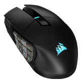 Corsair Scimitar Elite Wireless - bezprzewodowa mysz do gier MMO. 16 programowalnych przycisków i Key Slider na boku