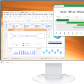 EIZO FlexScan EV2400R - 24-calowy monitor Full HD do biura. Odświeżanie 100 Hz, niski pobór mocy i funkcjonalna podstawa