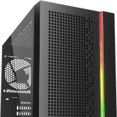 Sharkoon J1000 ARGB - obudowa mATX ze szkłem i podświetlanym paskiem. Perforowany panel i fabryczny wentylator 120 mm