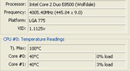 CoreTemp 0.99.3 - prawidłowe temperatury 45nm procesorów?