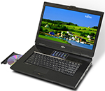 Notebook Fujitsu z 4-calowym dodatkowym ekranem dotykowym