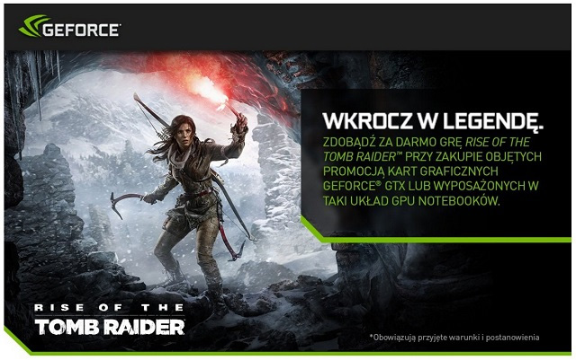 Rise of the Tomb Raider za darmo z GeForce GTX 960