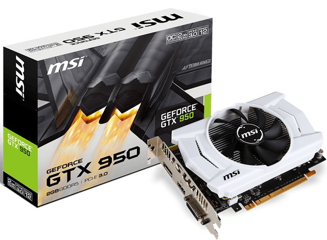 msi geforce gtx 950 75w