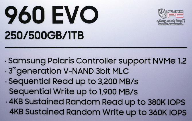 Samsung SSD 960 EVO i Samsung SSD 960 PRO - Specyfikacja [3]