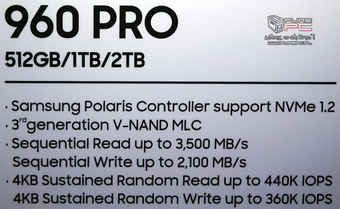 Samsung SSD 960 EVO i Samsung SSD 960 PRO - Specyfikacja [5]