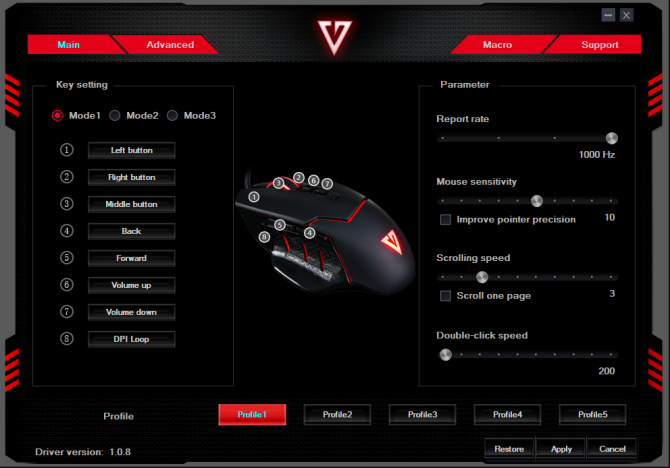 Test myszy Modecom MC-GMX4 i klawiatury Lanparty Volcano [3]
