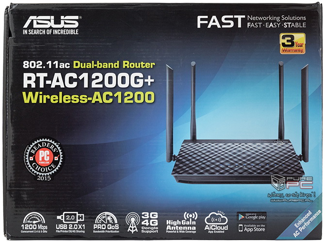 Test ASUS RT-AC1200G+ - Niedrogi router 802.11ac [nc1]