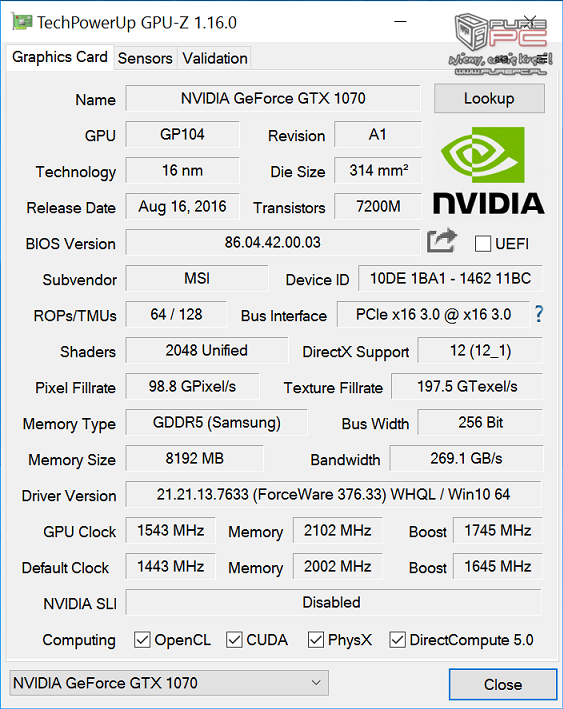 MSI GT62VR 7RE - Test notebooka z Core i7-7820HK i GTX 1070 [48]