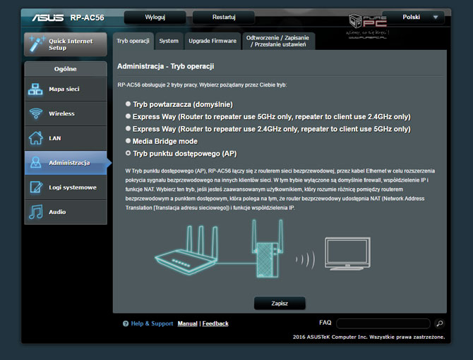 Test repeaterów ASUS RP-AC56, D-Link DAP-1665 i TP-Link RE35 [nc28]