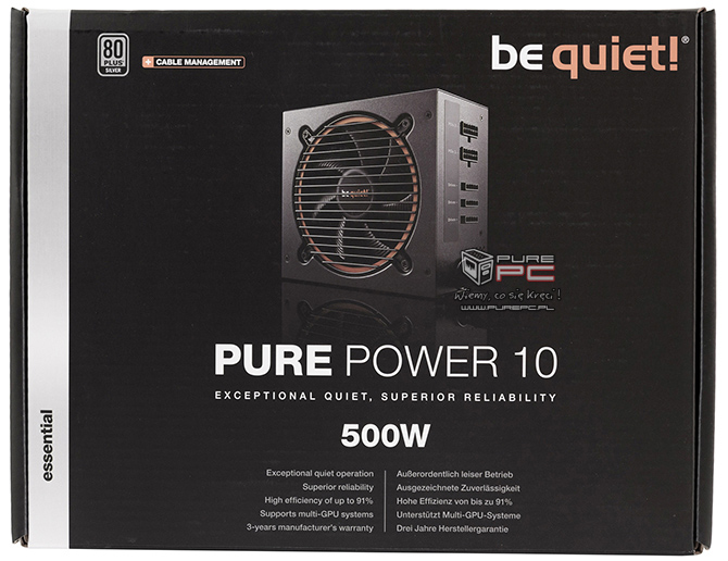be quiet! Pure Power 10 500W - Premierowy test zasilacza [nc1]