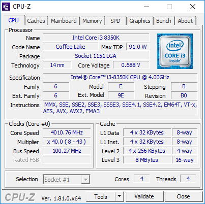 Test procesora Intel Core i3-8350K prawie jak Core i5-7600K [nc1]