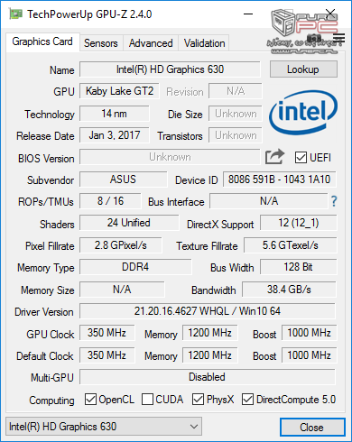 Test ASUS VivoBook Pro N850VD - laptop z GeForce GTX 1050 [9]