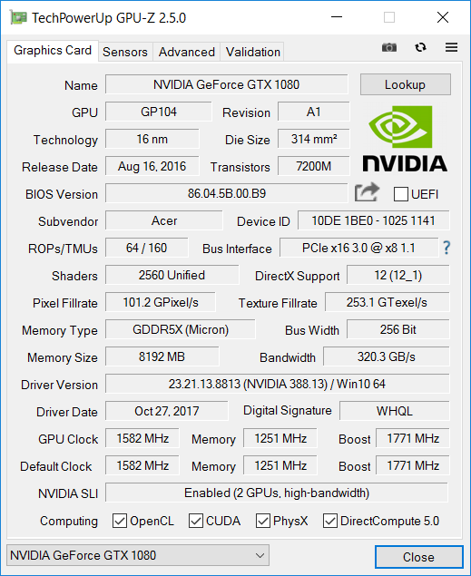 Test Acer Predator 21X - 21 cali i dwa GTX 1080 w zestawie! [45]