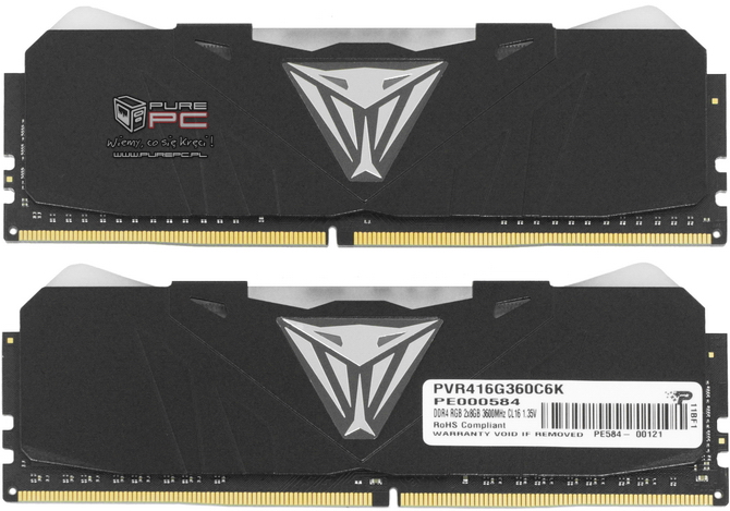 Test pamięci DDR4 Patriot Viper RGB 3600 MHz CL16 - Szybciej [nc2]