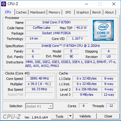 Test SMART7 Kallisto GX15D - Intel Core i7-8750H i GTX 1060 [2]
