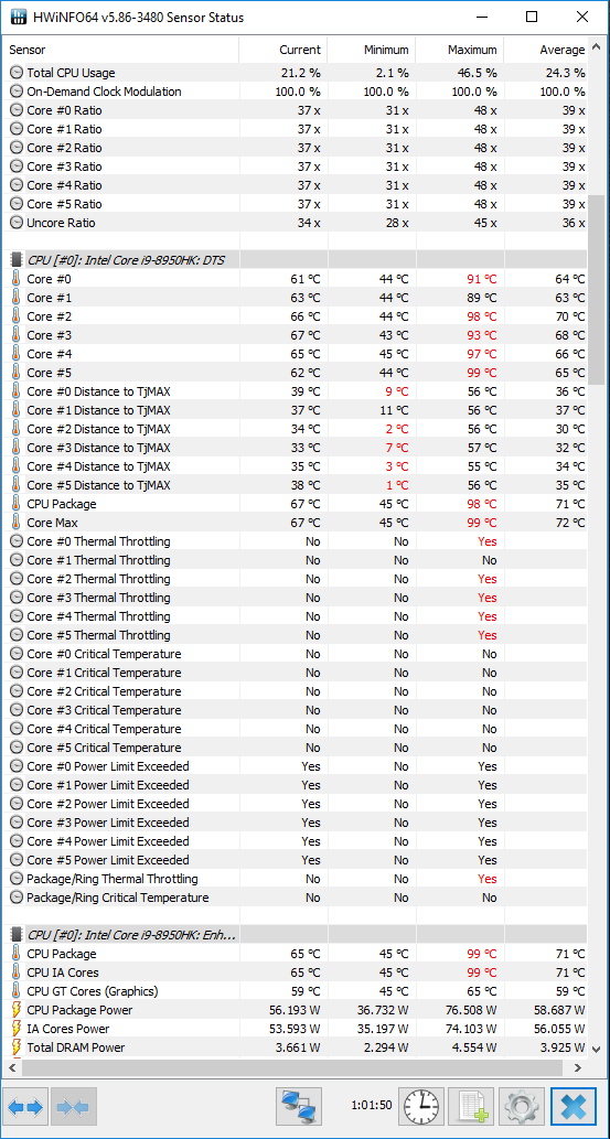 Test ASUS ROG G703GI - Kolos z Core i9-8950HK i GTX 1080 [56]