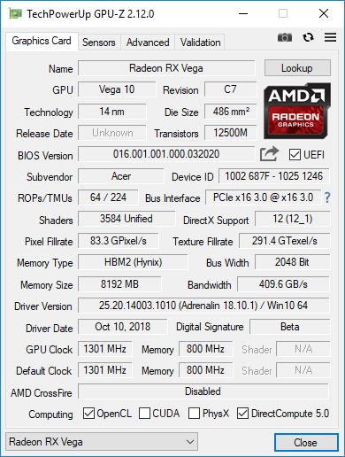 Test Acer Helios 500 - AMD Ryzen 7 2700 i Radeon RX Vega 56 [4]