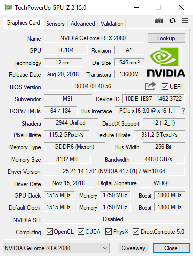 Test MSI Trident X - Mały komputer z kartą GeForce RTX 2080 [5]