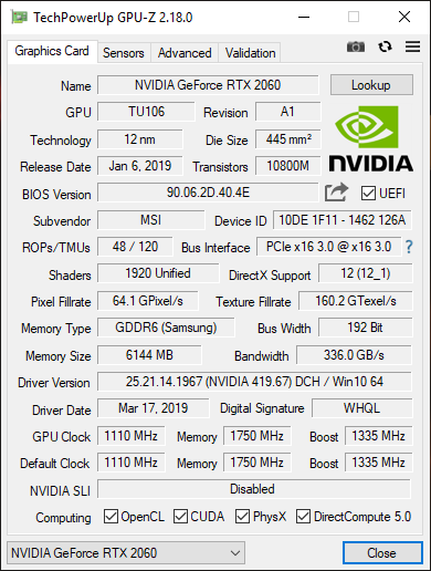 Test MSI GL63 8SE - najtańszy laptop z układem GeForce RTX 2060 [47]