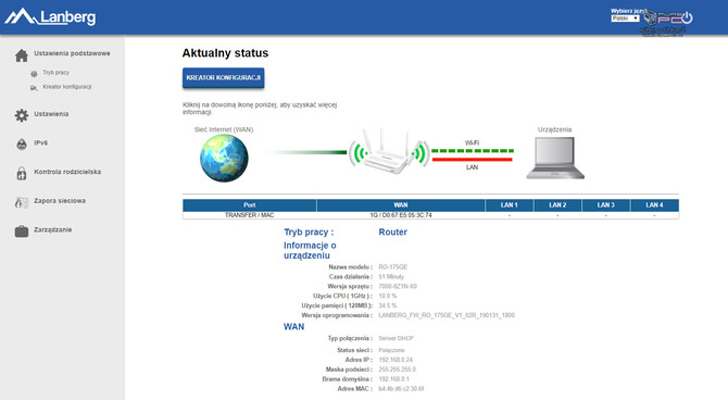 Test Lanberg RO-175GE - Nowy gracz na polskim rynku routerów [3]