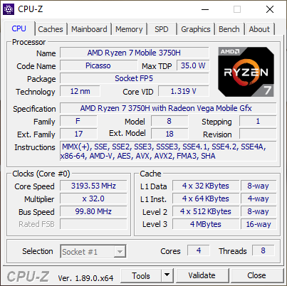 Test ASUS FX505DU z AMD Ryzen 7 3750H i GeForce GTX 1660 Ti [2]
