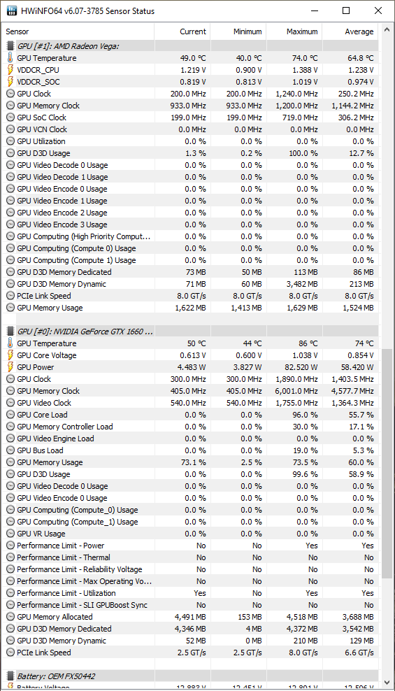 Test ASUS FX505DU z AMD Ryzen 7 3750H i GeForce GTX 1660 Ti [50]