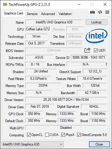 Test ASUS Strix HERO III z Core i7-9750H i NVIDIA GeForce RTX 2070 [5]