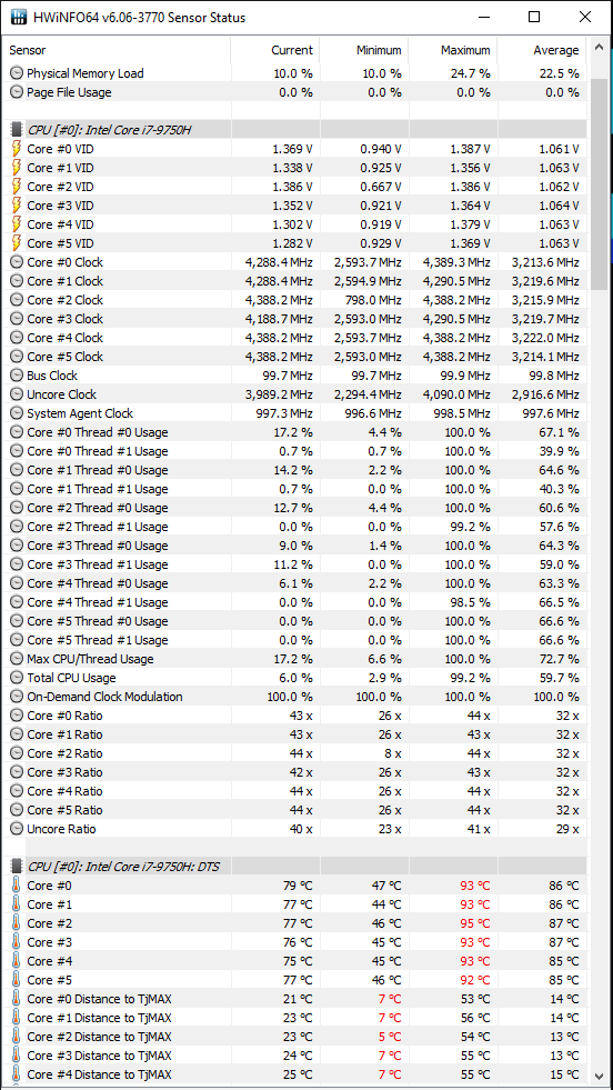 Test ASUS Strix HERO III z Core i7-9750H i NVIDIA GeForce RTX 2070 [56]