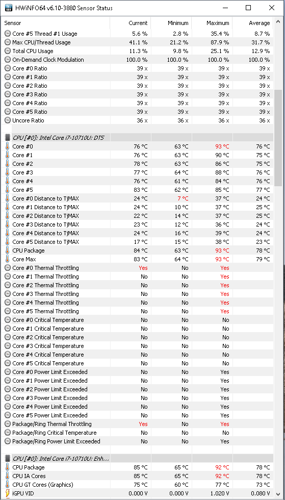 Test MSI Prestige 14 z Intel Core i7-10710U i GeForce GTX 1650 [59]