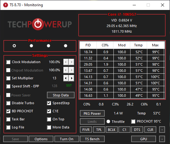 Intel Core i7-1065G7 - Test wydajności po wyłączeniu limitów TDP [6]