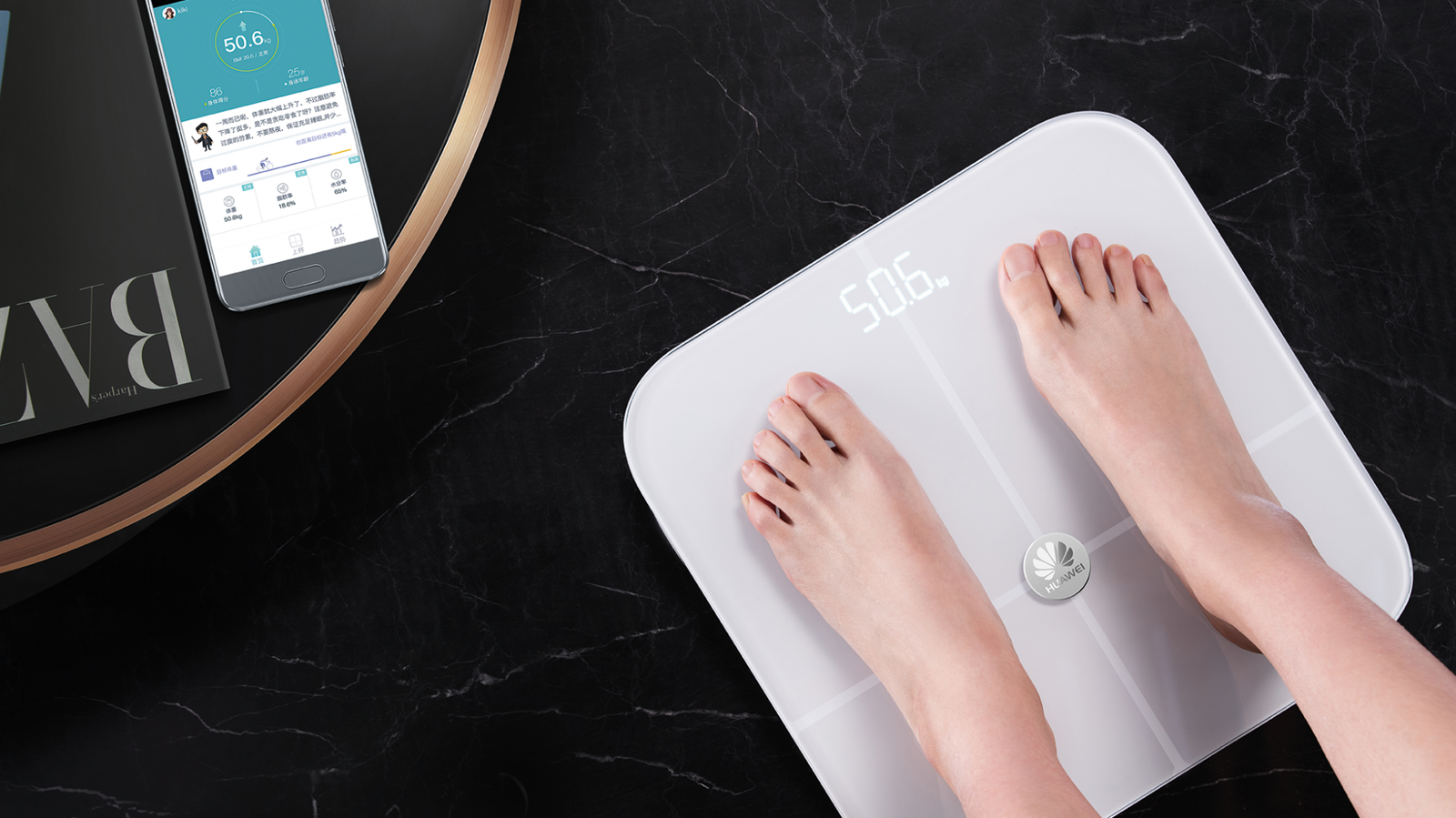 Huawei watch gt & smart hot sale body fat scale